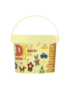 Ha180-66,Galeata cu 10000 margele de calcat Hama midi mix de 6 culori de baza (mix-66) 2