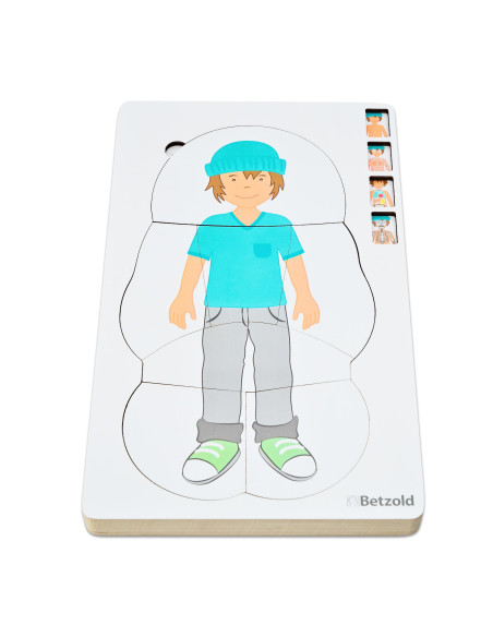 Vin761582,Puzzle multistrat anatomie baiat, 28 de piese