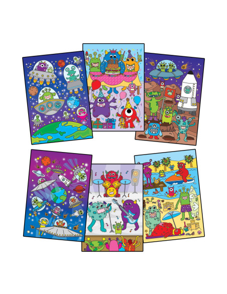 1005686,Water Magic: Carte de colorat Monstruleti si extraterestrii