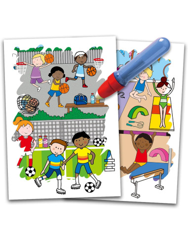 1005548,Water Magic: Carte de colorat Ora de sport