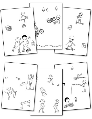 1005548,Water Magic: Carte de colorat Ora de sport