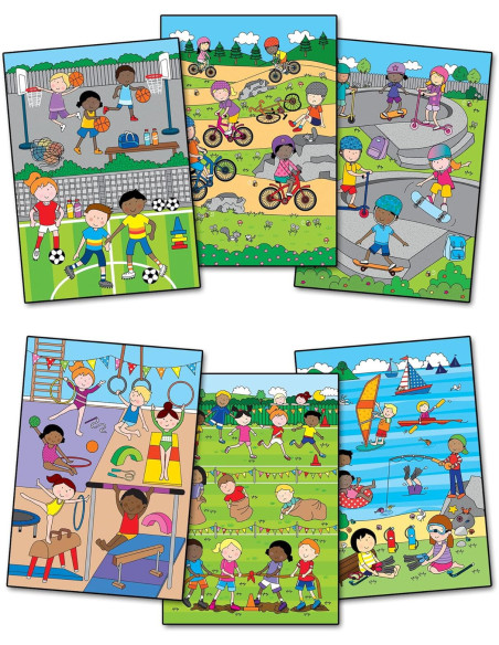 1005548,Water Magic: Carte de colorat Ora de sport