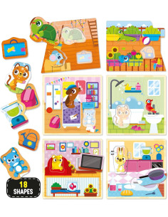 L100613,Joc Montessori - Casuta animalutelor 2