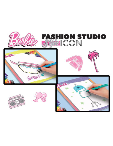 L12839,Set de colorat cu activitati Barbie - Fashion Icon