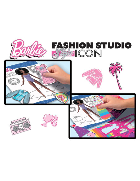 L12839,Set de colorat cu activitati Barbie - Fashion Icon