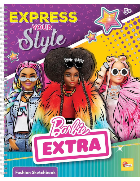 L12679,Carte de colorat cu activitati Barbie - Stilul tau