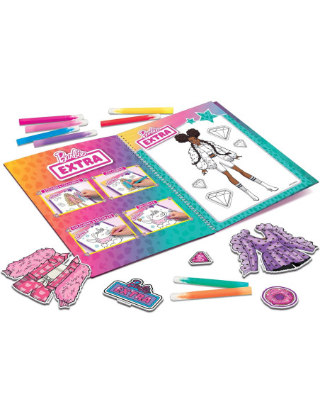 L12679,Carte de colorat cu activitati Barbie - Stilul tau