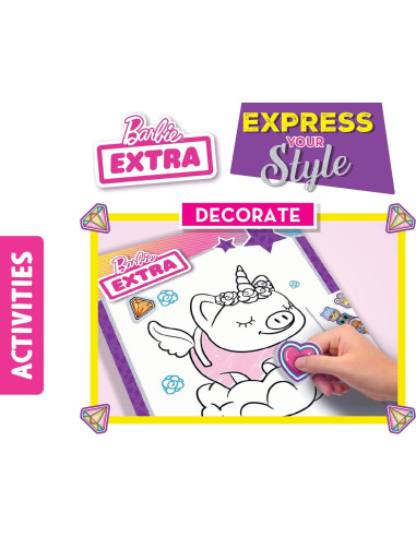 L12679,Carte de colorat cu activitati Barbie - Stilul tau