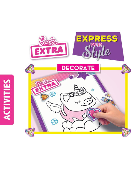 L12679,Carte de colorat cu activitati Barbie - Stilul tau