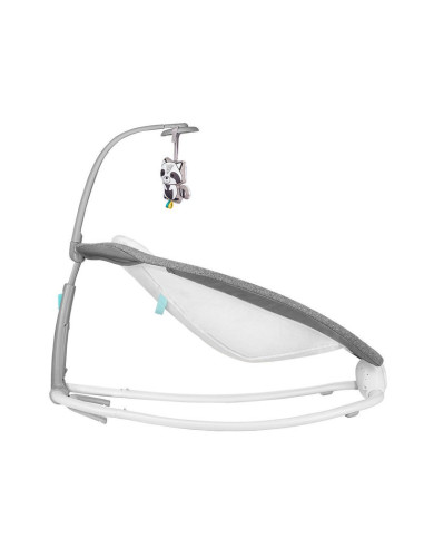 BN-LO-PASCAL_GREY_SCANDI,Fotoliu balansoar, Lionelo, Cu vibratii, Pascal Scandi, Cu 12 melodii linistitoare, Pliabil, 80x49 cm, 