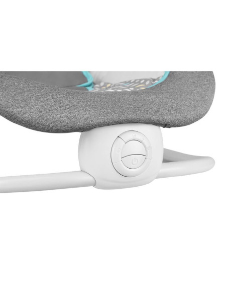 BN-LO-PASCAL_GREY_SCANDI,Fotoliu balansoar, Lionelo, Cu vibratii, Pascal Scandi, Cu 12 melodii linistitoare, Pliabil, 80x49 cm, 