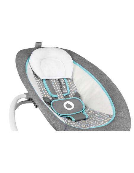 BN-LO-PASCAL_GREY_SCANDI,Fotoliu balansoar, Lionelo, Cu vibratii, Pascal Scandi, Cu 12 melodii linistitoare, Pliabil, 80x49 cm, 