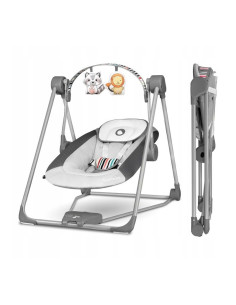 BN-LO-OTTO_COZY_GREY,Fotoliu balansoar, Lionelo, Otto Cozy, Cu melodii, Cu 5 viteze de balansare, Cu temporizator, 57x55 cm, Gri 2