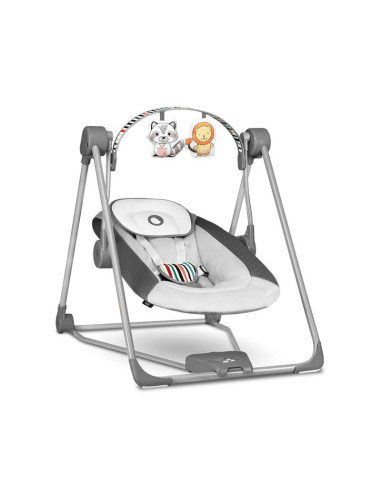 BN-LO-OTTO_COZY_GREY,Fotoliu balansoar, Lionelo, Otto Cozy, Cu melodii, Cu 5 viteze de balansare, Cu temporizator, 57x55 cm, Gri