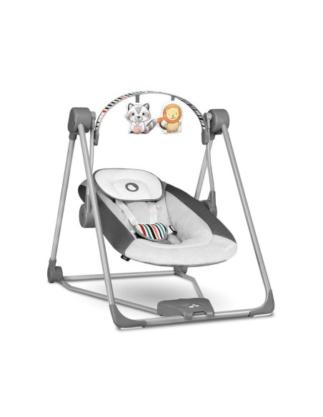 BN-LO-OTTO_COZY_GREY,Fotoliu balansoar, Lionelo, Otto Cozy, Cu melodii, Cu 5 viteze de balansare, Cu temporizator, 57x55 cm, Gri