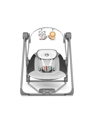 BN-LO-OTTO_COZY_GREY,Fotoliu balansoar, Lionelo, Otto Cozy, Cu melodii, Cu 5 viteze de balansare, Cu temporizator, 57x55 cm, Gri