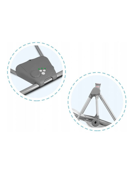 BN-LO-OTTO_COZY_GREY,Fotoliu balansoar, Lionelo, Otto Cozy, Cu melodii, Cu 5 viteze de balansare, Cu temporizator, 57x55 cm, Gri