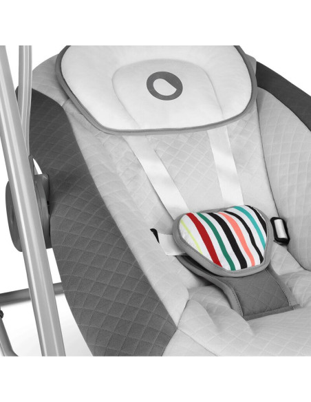 BN-LO-OTTO_COZY_GREY,Fotoliu balansoar, Lionelo, Otto Cozy, Cu melodii, Cu 5 viteze de balansare, Cu temporizator, 57x55 cm, Gri