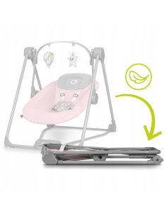 BN-LO-OTTO_PINK_BABY,Fotoliu balansoar, Lionelo, Otto Cozy, Cu melodii, Cu 5 viteze de balansare, Cu temporizator, 57x55 cm, Roz 2