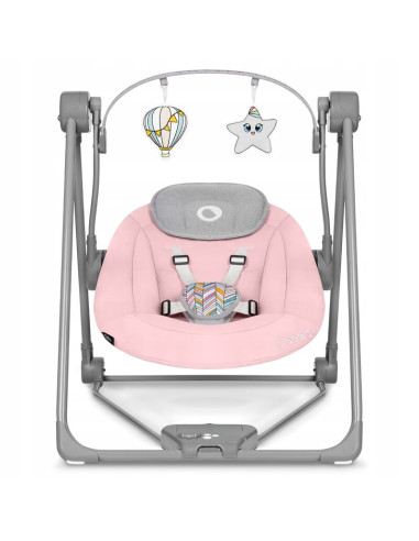 BN-LO-OTTO_PINK_BABY,Fotoliu balansoar, Lionelo, Otto Cozy, Cu melodii, Cu 5 viteze de balansare, Cu temporizator, 57x55 cm, Roz