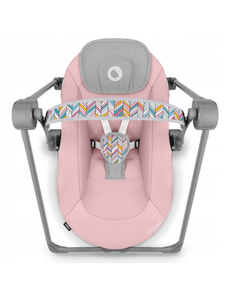 BN-LO-OTTO_PINK_BABY,Fotoliu balansoar, Lionelo, Otto Cozy, Cu melodii, Cu 5 viteze de balansare, Cu temporizator, 57x55 cm, Roz