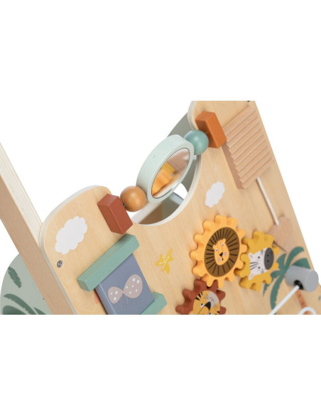 BN-80593,Antepremergator, Free2Play, My First Steps, Cu multiple activitati, Din lemn, 31.8 x 26.5 x45.5 cm, Safari