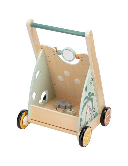 BN-80593,Antepremergator, Free2Play, My First Steps, Cu multiple activitati, Din lemn, 31.8 x 26.5 x45.5 cm, Safari