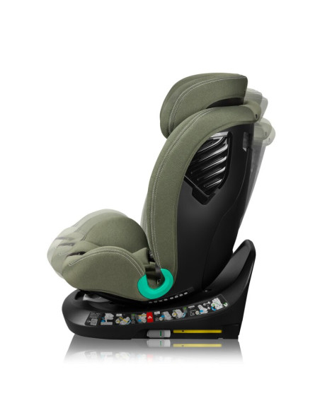 BN-LO-BASTIAAN_ONE_I-SIZE_GREEN_OLIVE,Scaun auto, Lionelo, Bastiaan One i-Size, 4 in 1, Protectie laterala, Cu spatar inclinabil