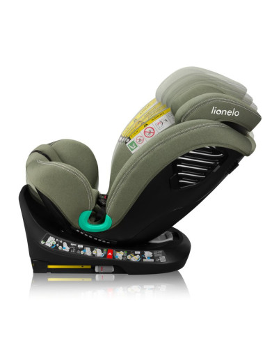 BN-LO-BASTIAAN_ONE_I-SIZE_GREEN_OLIVE,Scaun auto, Lionelo, Bastiaan One i-Size, 4 in 1, Protectie laterala, Cu spatar inclinabil