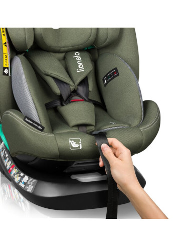 BN-LO-BASTIAAN_ONE_I-SIZE_GREEN_OLIVE,Scaun auto, Lionelo, Bastiaan One i-Size, 4 in 1, Protectie laterala, Cu spatar inclinabil