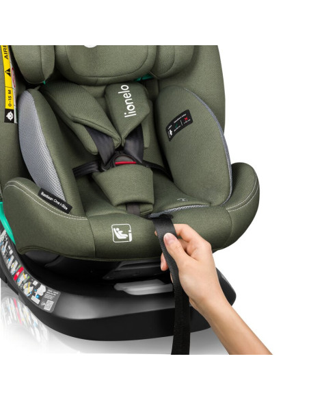 BN-LO-BASTIAAN_ONE_I-SIZE_GREEN_OLIVE,Scaun auto, Lionelo, Bastiaan One i-Size, 4 in 1, Protectie laterala, Cu spatar inclinabil