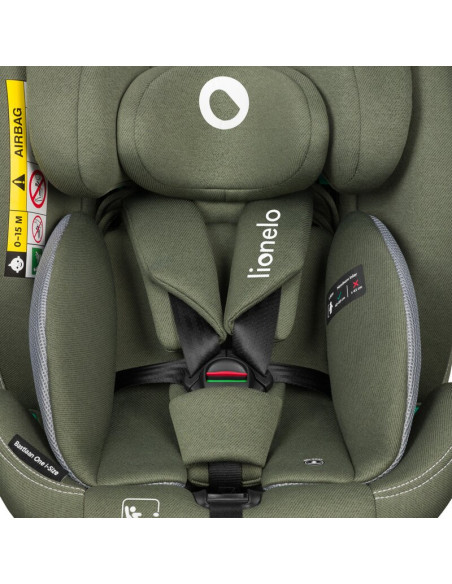 BN-LO-BASTIAAN_ONE_I-SIZE_GREEN_OLIVE,Scaun auto, Lionelo, Bastiaan One i-Size, 4 in 1, Protectie laterala, Cu spatar inclinabil