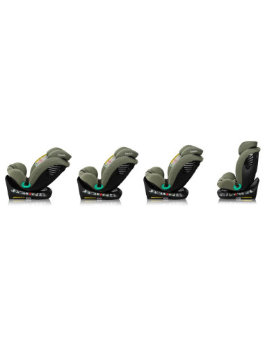 BN-LO-BASTIAAN_ONE_I-SIZE_GREEN_OLIVE,Scaun auto, Lionelo, Bastiaan One i-Size, 4 in 1, Protectie laterala, Cu spatar inclinabil
