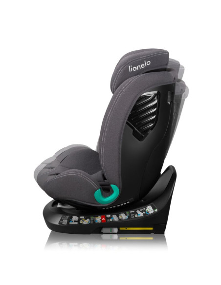 BN-LO-BASTIAAN_ONE_I-SIZE_GREY_STONE,Scaun auto, Lionelo, Bastiaan One i-Size, 4 in 1, Protectie laterala, Cu spatar inclinabil 