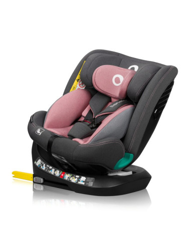 BN-LO-BASTIAAN_ONE_I-SIZE_PINK_ROSE,Scaun auto, Lionelo, Bastiaan One i-Size, 4 in 1, Protectie laterala, Cu spatar inclinabil i