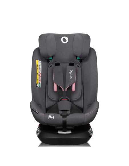 BN-LO-BASTIAAN_ONE_I-SIZE_PINK_ROSE,Scaun auto, Lionelo, Bastiaan One i-Size, 4 in 1, Protectie laterala, Cu spatar inclinabil i