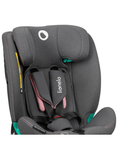 BN-LO-BASTIAAN_ONE_I-SIZE_PINK_ROSE,Scaun auto, Lionelo, Bastiaan One i-Size, 4 in 1, Protectie laterala, Cu spatar inclinabil i