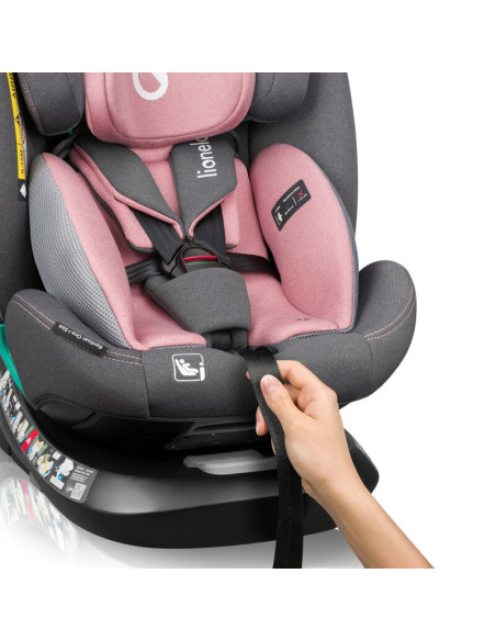 BN-LO-BASTIAAN_ONE_I-SIZE_PINK_ROSE,Scaun auto, Lionelo, Bastiaan One i-Size, 4 in 1, Protectie laterala, Cu spatar inclinabil i