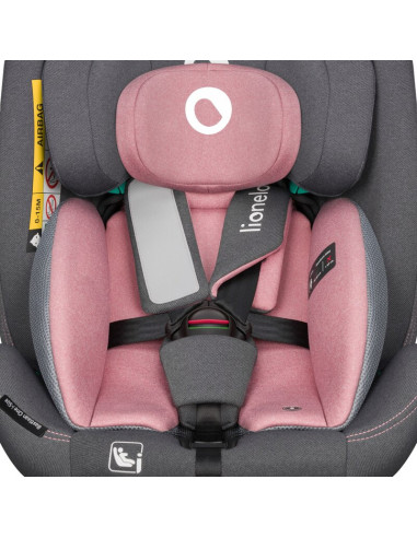 BN-LO-BASTIAAN_ONE_I-SIZE_PINK_ROSE,Scaun auto, Lionelo, Bastiaan One i-Size, 4 in 1, Protectie laterala, Cu spatar inclinabil i