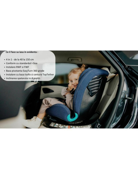 BN-LO-BASTIAAN_ONE_I-SIZE_PINK_ROSE,Scaun auto, Lionelo, Bastiaan One i-Size, 4 in 1, Protectie laterala, Cu spatar inclinabil i