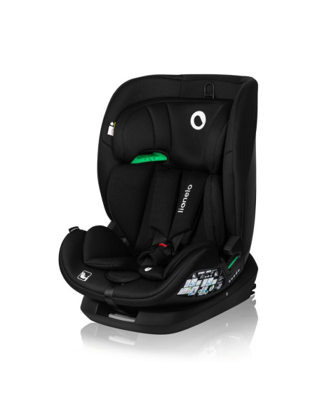 BN-LO-LAVENDER_I-SIZE_BLACK_CARBON,Scaun auto, Lionelo, Lavender I-size, Isofix, Cu centura TopTether, Cu spatar inclinabil in 5