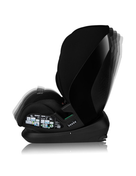 BN-LO-LAVENDER_I-SIZE_BLACK_CARBON,Scaun auto, Lionelo, Lavender I-size, Isofix, Cu centura TopTether, Cu spatar inclinabil in 5