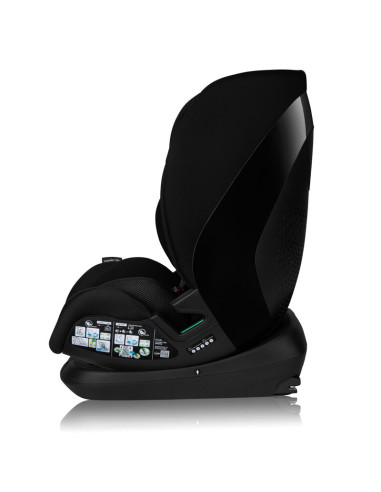 BN-LO-LAVENDER_I-SIZE_BLACK_CARBON,Scaun auto, Lionelo, Lavender I-size, Isofix, Cu centura TopTether, Cu spatar inclinabil in 5