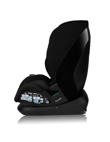 BN-LO-LAVENDER_I-SIZE_BLACK_CARBON,Scaun auto, Lionelo, Lavender I-size, Isofix, Cu centura TopTether, Cu spatar inclinabil in 5