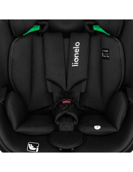 BN-LO-LAVENDER_I-SIZE_BLACK_CARBON,Scaun auto, Lionelo, Lavender I-size, Isofix, Cu centura TopTether, Cu spatar inclinabil in 5