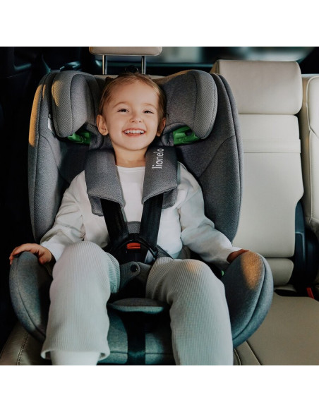 BN-LO-LAVENDER_I-SIZE_BLACK_CARBON,Scaun auto, Lionelo, Lavender I-size, Isofix, Cu centura TopTether, Cu spatar inclinabil in 5