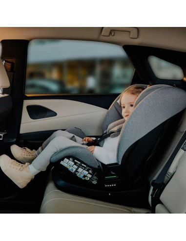 BN-LO-LAVENDER_I-SIZE_BLACK_CARBON,Scaun auto, Lionelo, Lavender I-size, Isofix, Cu centura TopTether, Cu spatar inclinabil in 5