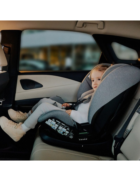 BN-LO-LAVENDER_I-SIZE_BLACK_CARBON,Scaun auto, Lionelo, Lavender I-size, Isofix, Cu centura TopTether, Cu spatar inclinabil in 5