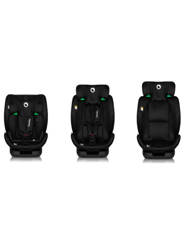 BN-LO-LAVENDER_I-SIZE_BLACK_CARBON,Scaun auto, Lionelo, Lavender I-size, Isofix, Cu centura TopTether, Cu spatar inclinabil in 5