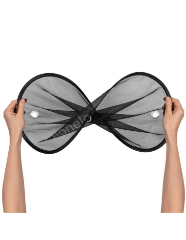 BN-LO-SUNSHADE_BLACK,Set 2 parasolare auto, Lionelo, Sunshade, Universal, Cu ventuze, Include saculet depozitare, 44x38 cm, Negr